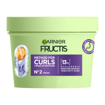 Garnier Fructis Curls Method hajpakolás száraz, hullámos és göndör hajra - 370 ml