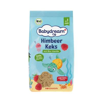 Babydream vaníliás-málnás keksz - 125g