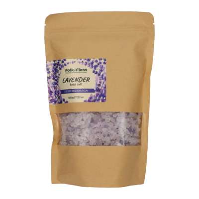Folk&Flora nyugtató fürdősó levendulával.  - 500 g