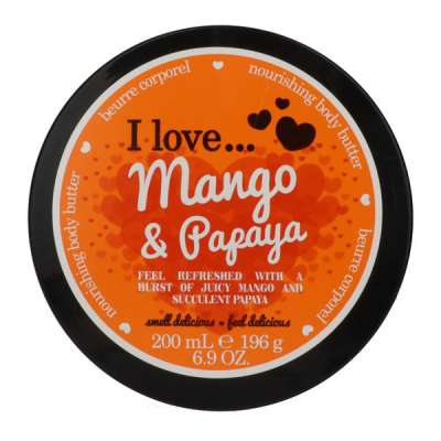 I Love tápláló testvaj mangóval és papayával - 200 ml