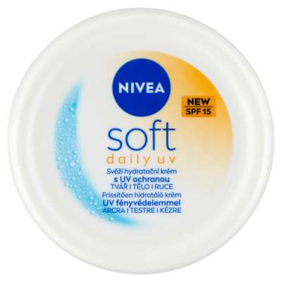 Nivea Soft Daily UV krém FF15 - 100 ml