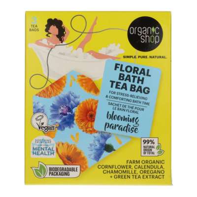 Organic Shop fürdőfilter virágokkal - 3 db