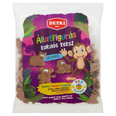 Detki állatfigurás kakaós keksz kalciummal - 160 g