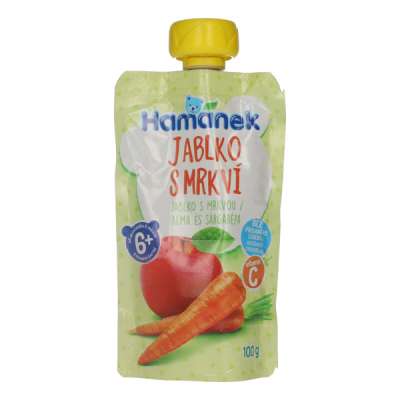 Hame alma-sárgarépa gyümölcspüré 6 hónapos kortól - 100 g
