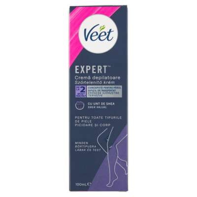 Veet Expert szőrtelenítő krém shea vajjal - 100 ml