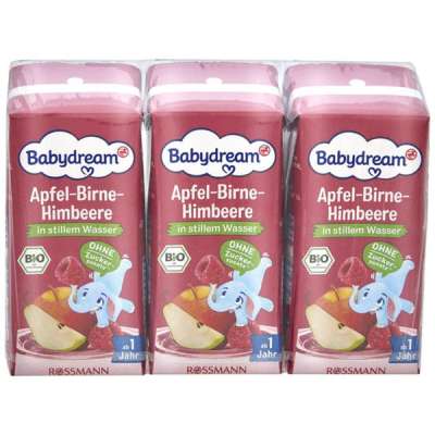 Babydream Bio alma-körte-málna gyümölcslé 3x200 ml - 600 ml