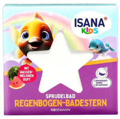 Isana Kids Szivárvány fürdőcsillag - 110 g