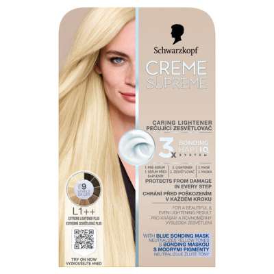 Schwarzkopf Creme Supreme tartós hajfesték L1++ extrém hajvilágosító - 1 db