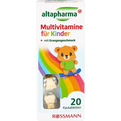 Altapharma multivitamin rágótabletta gyerekeknek - 20 db