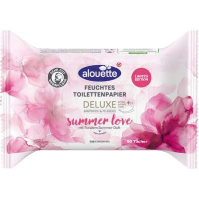 Alouette Deluxe nedves toalettpapír - 50 db