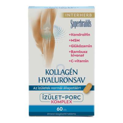 Interherb Kollagén & Hyaluronsav Porcépítő tabletta - 60 db