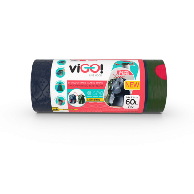viGO! Magic Elastic szemeteszsak 60L - 8 db