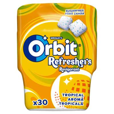 Orbit Refreshers Bottle Tropical rágó - 67 g