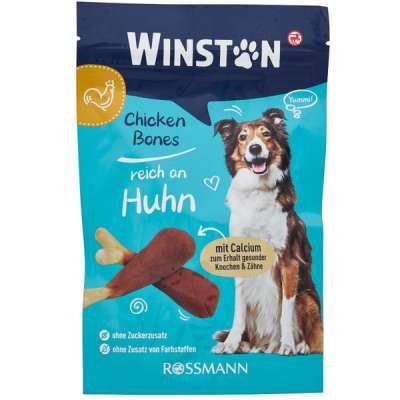 Winston jutalomfalat kutyáknak csirkével és kalciummal - 80 g
