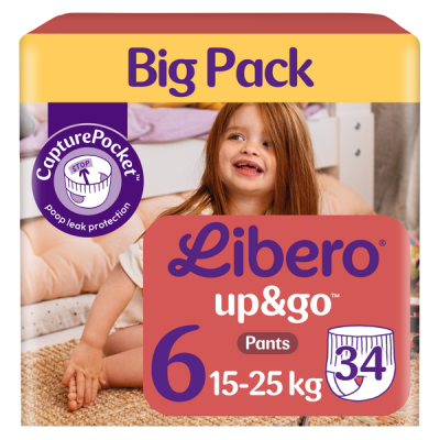 Libero Jumbo Up&Go bugyipelenka 6-os 15-25kg - 34 db