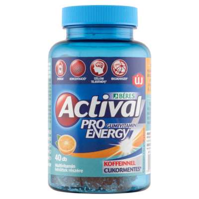 Béres Actival Pro Energy gumivitamin - 40 db