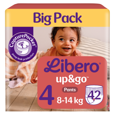 Libero Jumbo Up&Go bugyipelenka 4-es 8-14kg - 42 db