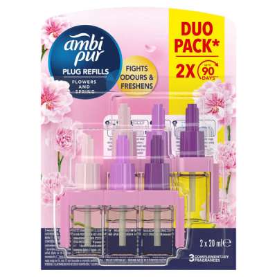 Ambi Pur Flowers & Spring elektromos légfrissítő utántöltő - 40 ml