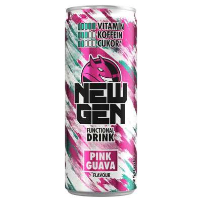 Hell New Gen Pink Guava szénsavas ital - 250 ml