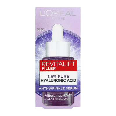 L'Oréal Paris Revitalift Filler 1,5% tiszta hialuronsavas ránctalanító szérum - 15 ml