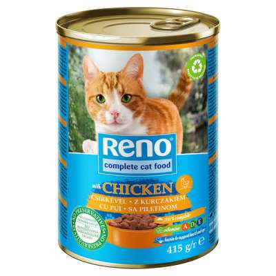 Reno nedves macskaeledel, macskatáp felnőtt macskáknak baromfival konzerv - 415 g