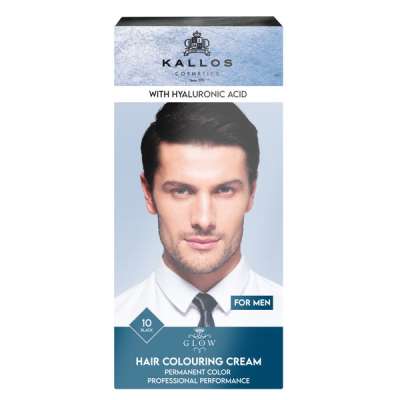 Kallos Glow tartós krémhajfesték /10 fekete - 60 ml
