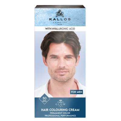 Kallos Glow tartós krémhajfesték /50 világos barna - 60 ml