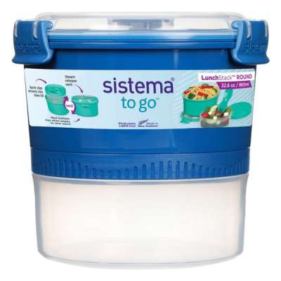 Sistema To Go ételtároló doboz tálkával és villával 965 ml - 1 db