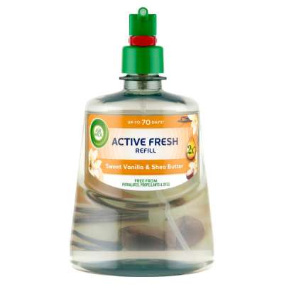 Air Wick Active Fresh Sweet Vanilla & Shea Butter automata légfrissítő utántöltő - 228 ml