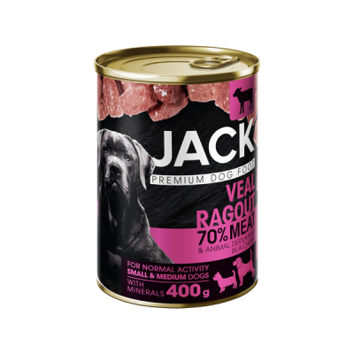 Jack állateledel felnőtt kutyáknak borjúhússal - 400 g