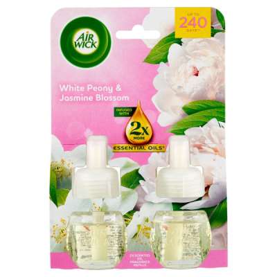 Air Wick White Peony & Jasmine Blossom elektromos légfrissítő utántöltő - 38 ml