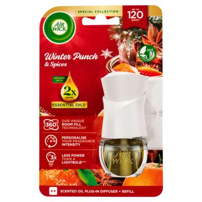 Air Wick Winter Punch elektromos légfrissítő készülék és utántöltő - 19 ml