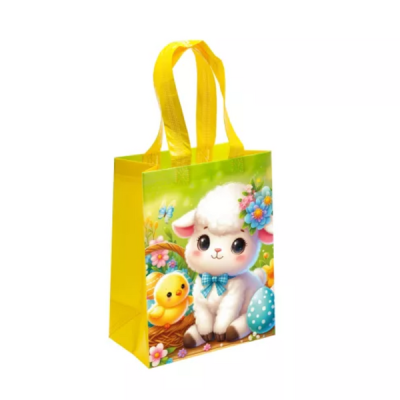 Bevásárlótáska kicsi bárány mintával 26x20 cm - 1 db