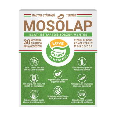 Love Planet illat- és tartósítószer mentes mosólap 30 mosás - 30 db