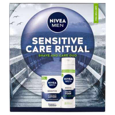 NIVEA MEN Sensitive Care Ritual Shave and Care Duo ajándékcsomag - 1 db