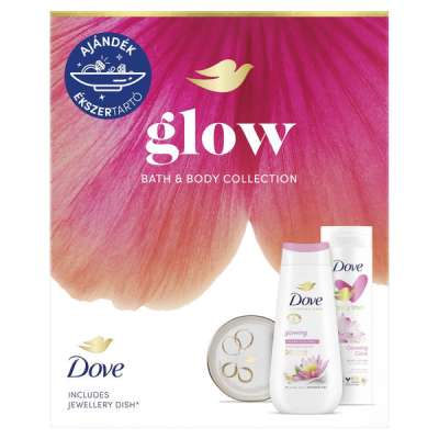 Dove Glow ajándékcsomag ékszertartó tálkával - 1 db