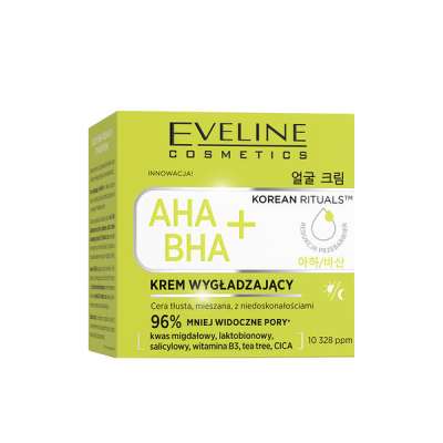 Eveline Korean Rituals AHA BHA+ bőrsimító krém  - 50 ml