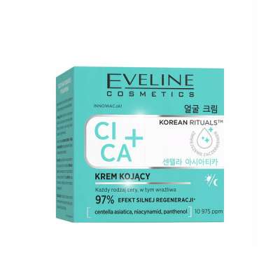 Eveline Korean Rituals Cica+ nyugtató krém - 50 ml