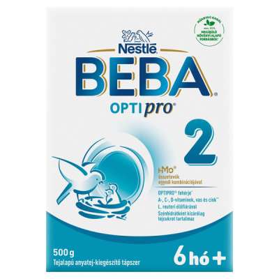 Beba Optipro 2 tejalapú anyatej-kiegészítő tápszer 6 hónapos kortól - 500 g
