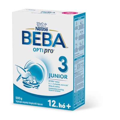 Beba Optipro 3 Junior tejalapú anyatej-kiegészítő tápszer 12 hónapos kortól - 500 g