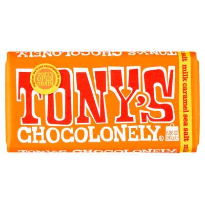 Tony's Chocolonely sós karamellás tejcsokoládé - 180 g