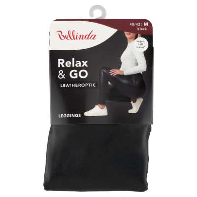 Bellinda Leatheroptic leggings /fekete M - 1 db