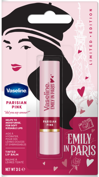 Vaseline Emily in Paris Parisian Pink ajakbalzsam - 3 g