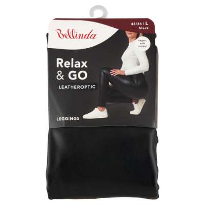 Bellinda Leatheroptic leggings /fekete L - 1 db