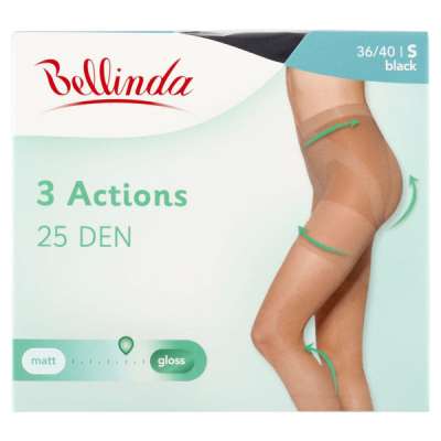 Bellinda 3Actions harisnyanadrág 25Den /fekete S - 1 db