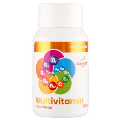 Vitamintár Multivitamin filmtabletta felnőttek részére - 90 db