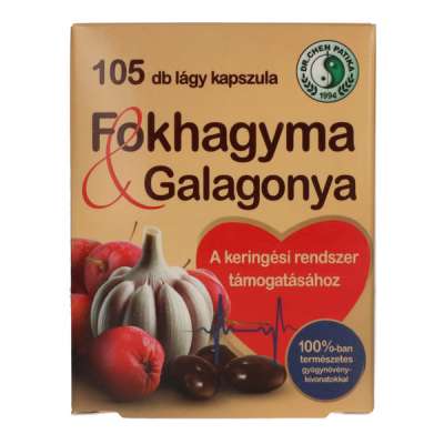 Dr. Chen Patika Fokhagyma és Galagonya kapszula - 105 db