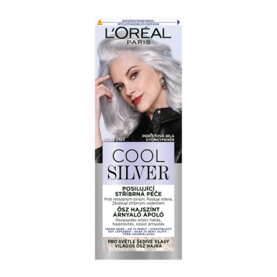 L´Oréal Paris Cool Silver ősz hajszínt árnyaló ápoló /ragyogó ezüst gyöngyfehér - 114 ml