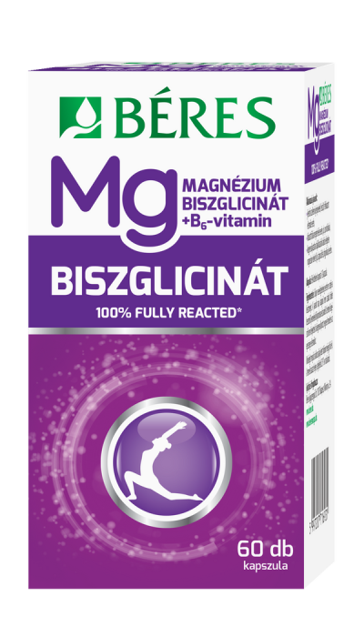 Béres Magnézium-biszglicinát+B₆ kapszula - 60 db