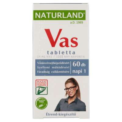 Naturland Vas tabletta - 60 db